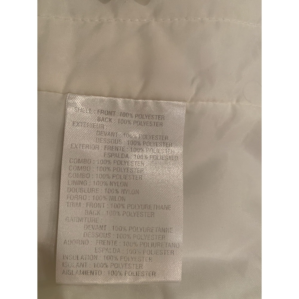 Liz Claiborne Jacket Women's Size Medium White Full Zip Hood - Picture 5 of 15